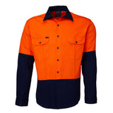 RM1050-RITEMATE Hi Vis Long Sleeve Shirt, Day Only Rated in Regular Weight