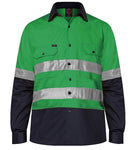 RM1050R-RITEMATE Hi Vis Long Sleeve Shirt, Day/Night Rated in Regular Weight